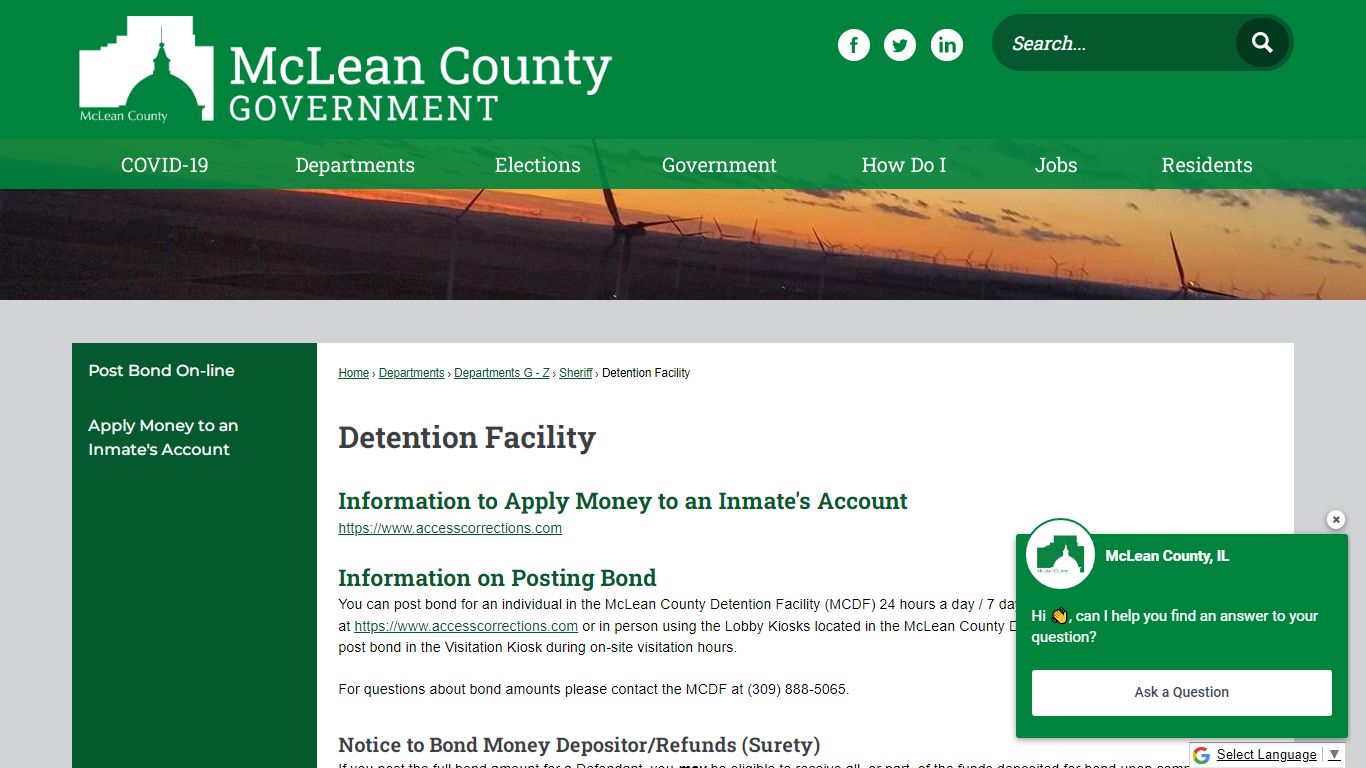 Detention Facility | McLean County, IL - Official Website